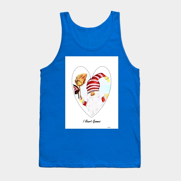 I Heart Gnomes Tank Top by EloiseART